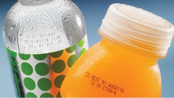 饮品行业塑料喷码应用